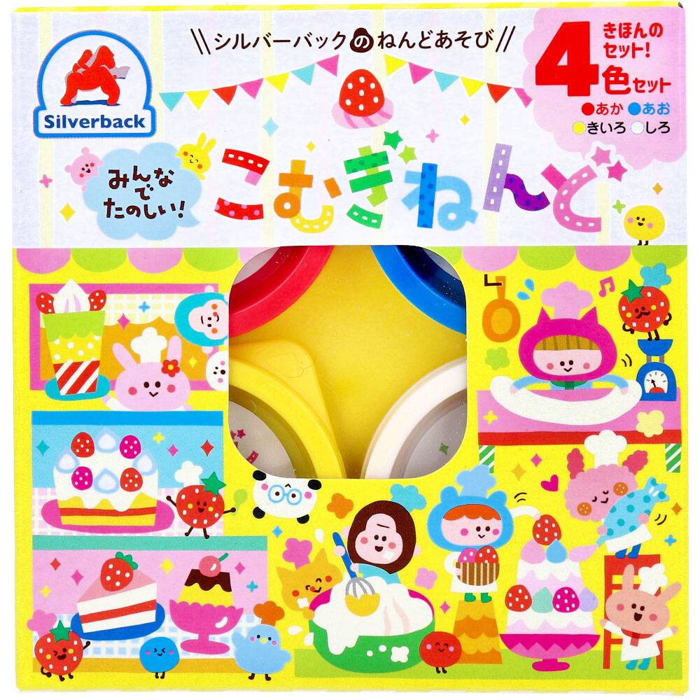 Fun for everyone! Wheat clay 4-color set 1 piece