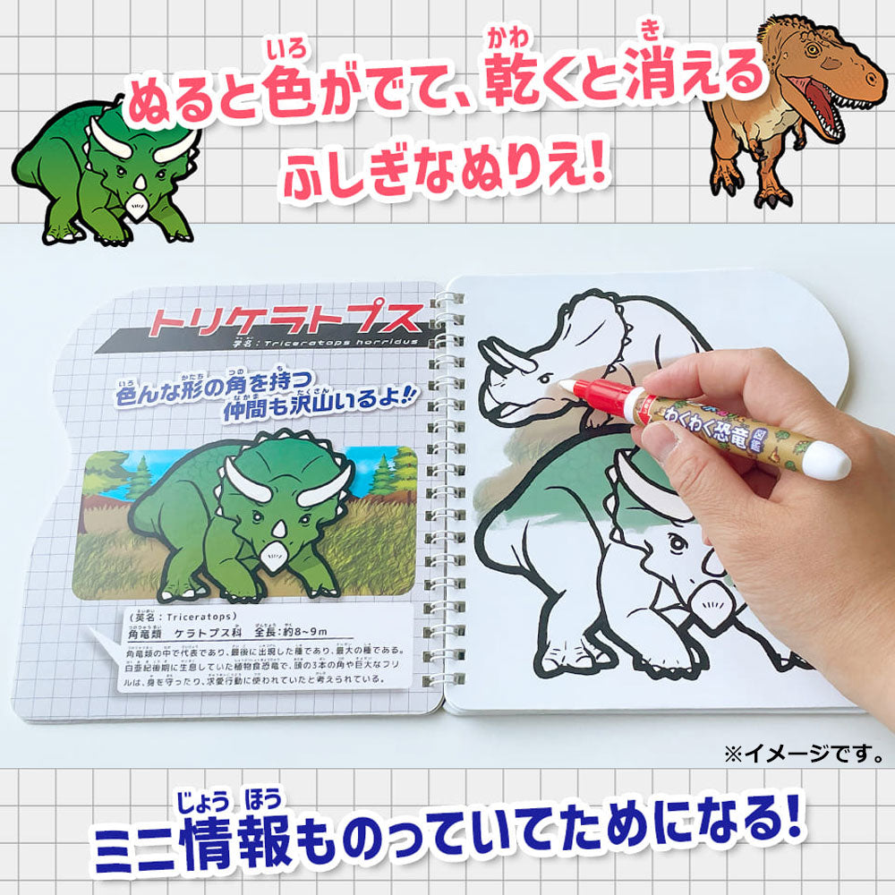 Water coloring book exciting dinosaur picture book 1 set 1 piece