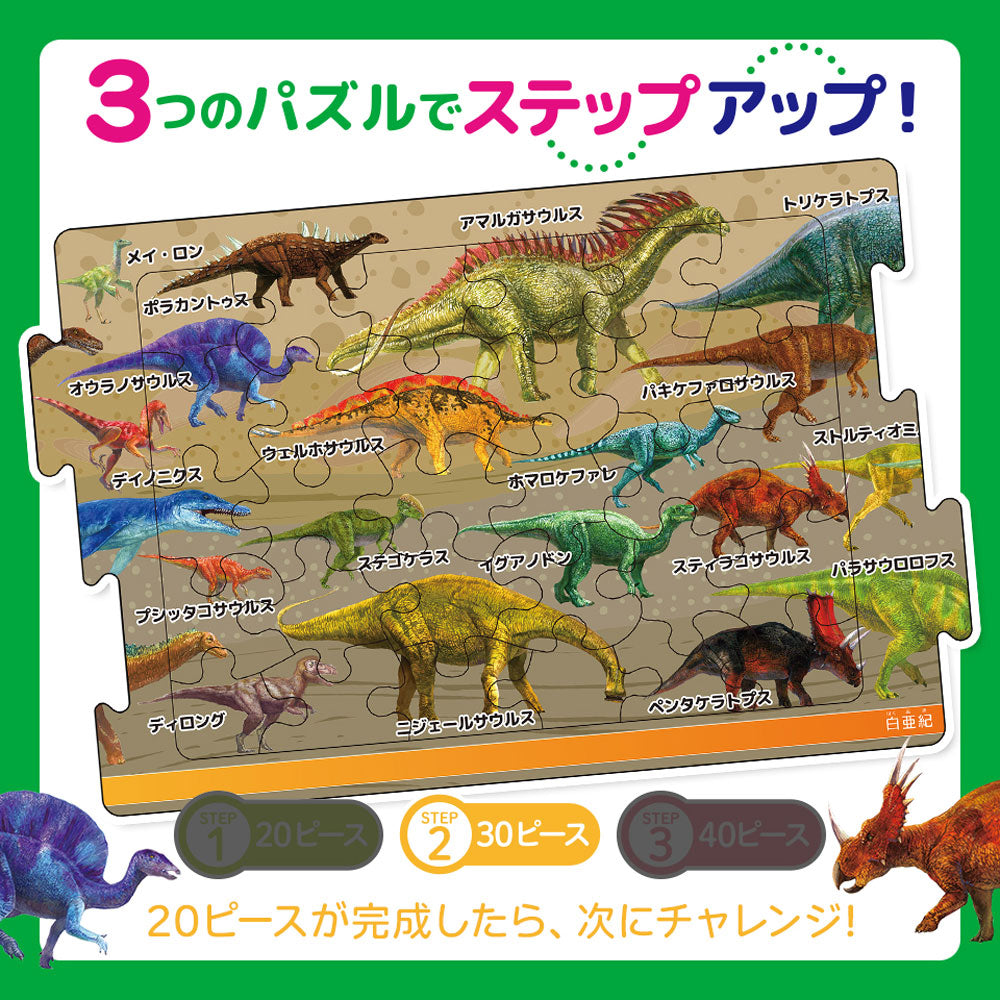 [メーカー欠品]つなげるパズル図鑑 古生物 1セット 1 個