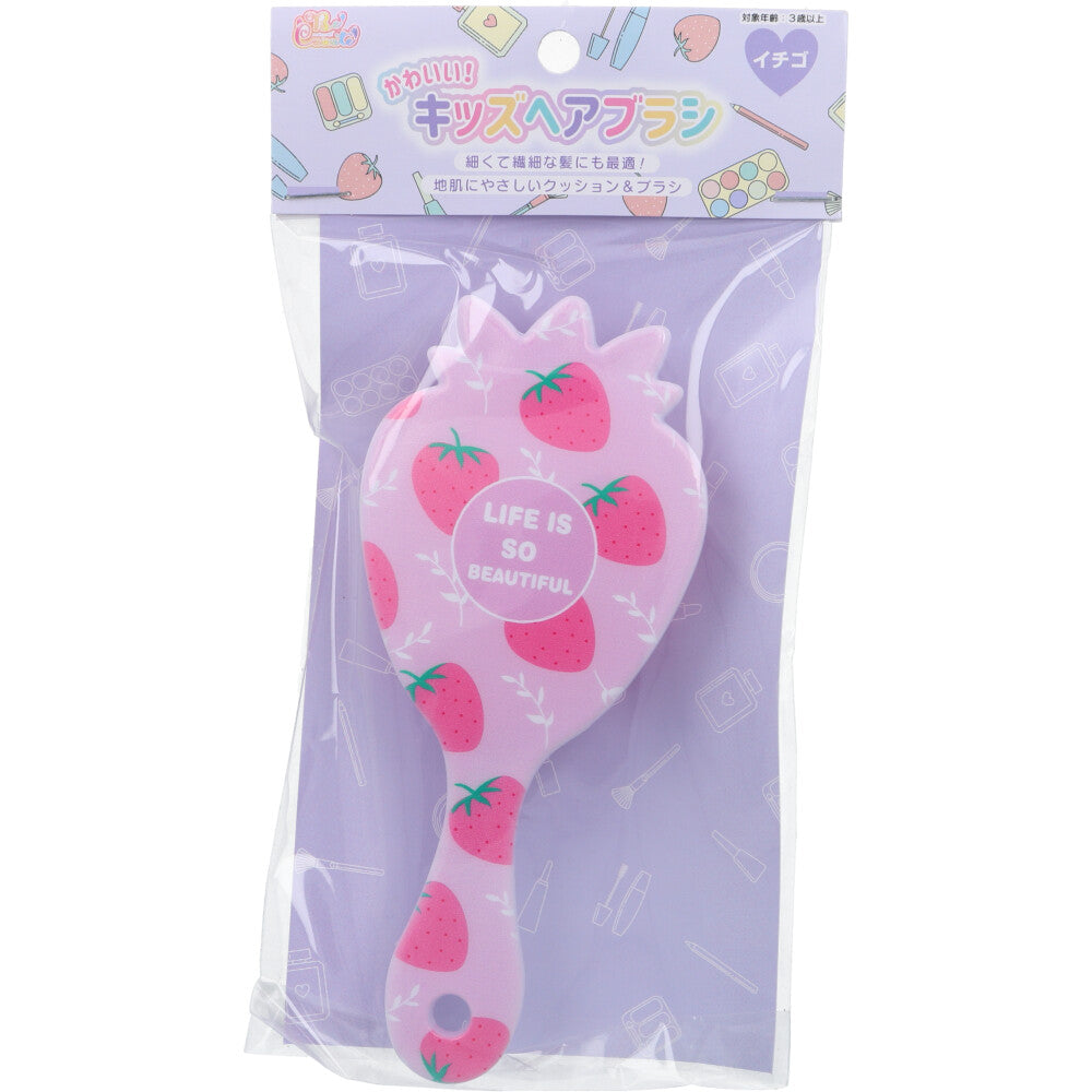 Cute! Kids Hair Brush Strawberry 1pc 1pc