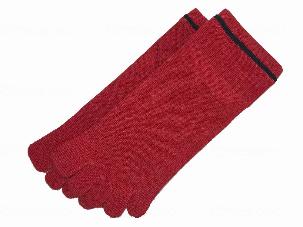 마리지 랩 아카타 (건강 5 개 손가락 양말) 레드 M