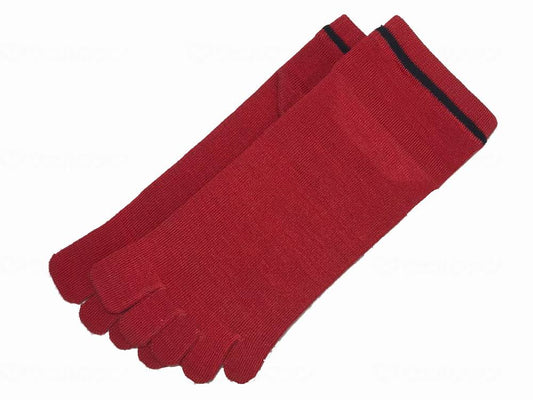 마리지 랩 아카타 (건강 5 개 손가락 양말) 레드 L